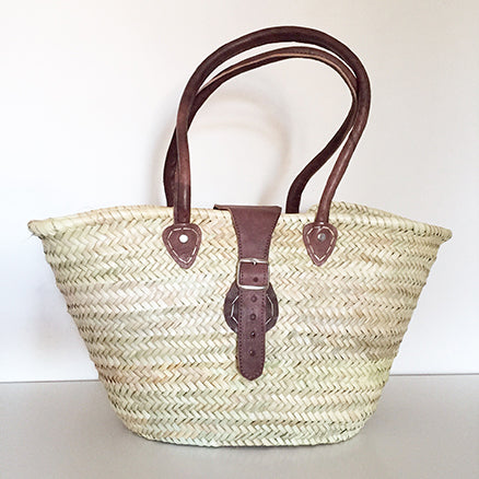 FRENCH SHOPPING BASKET WITH STRAP + BUCKLE - craftkechbrand