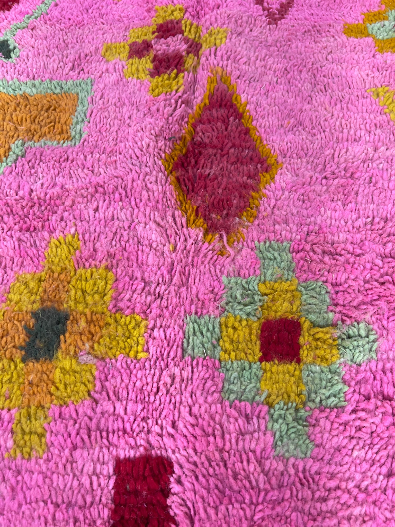 Boujaad pink Rug khwadri - craftkechbrand