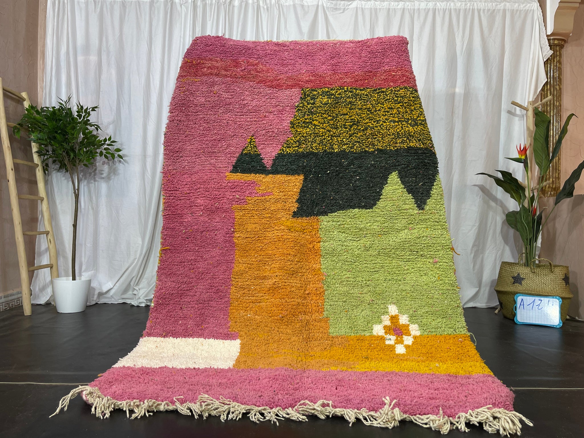 Colorful Fabulous Moroccan rug soudanya - craftkechbrand