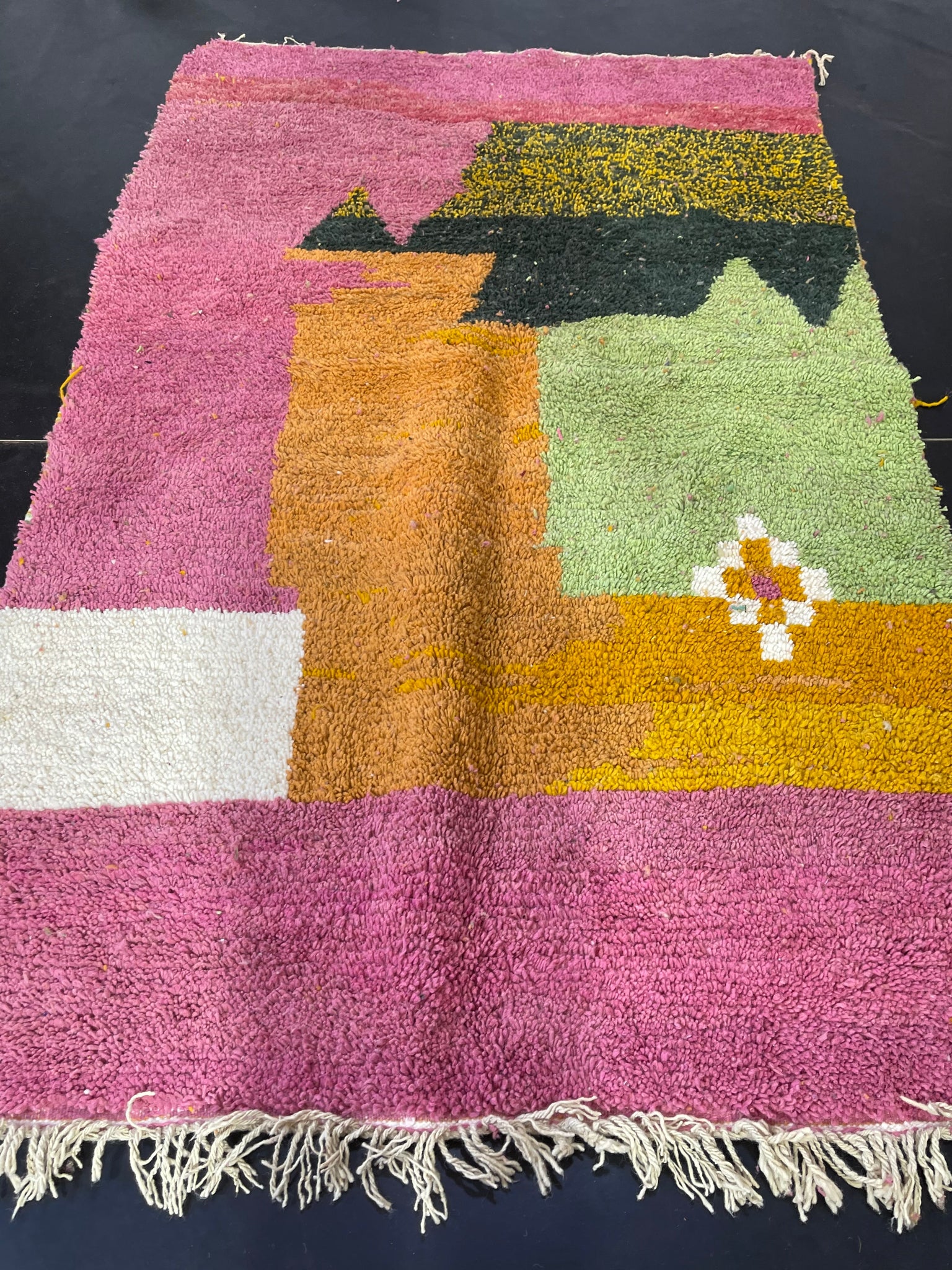 Colorful Fabulous Moroccan rug soudanya - craftkechbrand