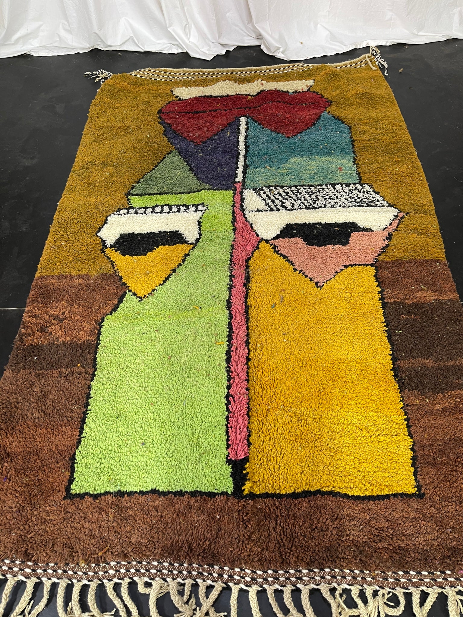 Boujaad Abstract Rug asloulou - craftkechbrand