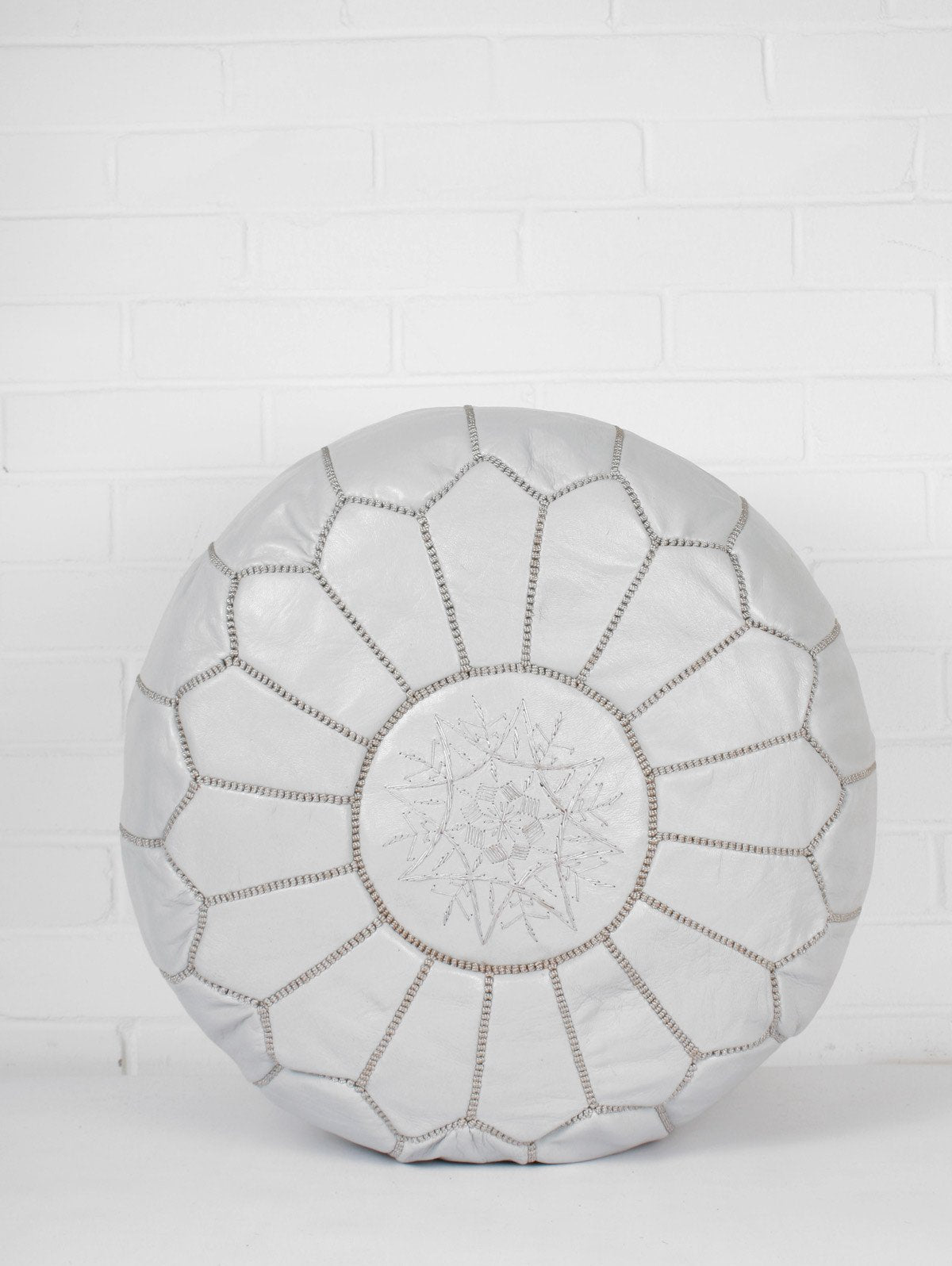 Moroccan-leather-Pouff-Grey